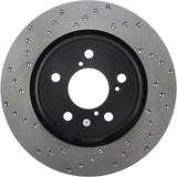 StopTech 15-19 Honda Pilot Cryo Drilled Sport Front Right Rotor - 128.40092CR