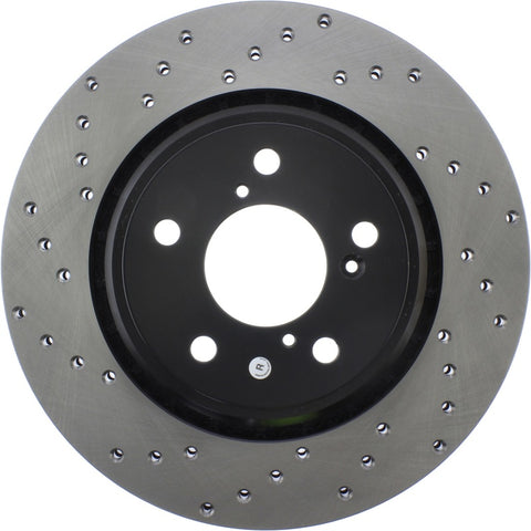 StopTech 15-19 Honda Pilot Cryo Drilled Sport Front Right Rotor - 128.40092CR
