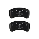 MGP Rear set 2 Caliper Covers Engraved Rear GT500 Shelby & Cobra Red finish silver ch - 10010RGT5RD