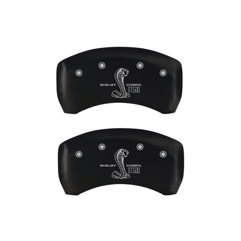 MGP Rear set 2 Caliper Covers Engraved Rear GT500 Shelby & Cobra Red finish silver ch - 10010RGT5RD
