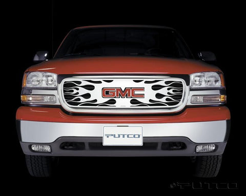 Putco 07-13 GMC Sierra LD Flaming Inferno Stainless Steel Grille - 89190