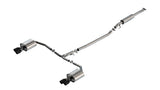 Borla 21-23 Hyundai Sonata N Line 2.5L i4 AT FWD 4DR 2.00in 2.75in S-Type Exhaust - Black Chrome - 140905BC