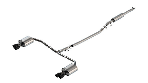 Borla 21-23 Hyundai Sonata N Line 2.5L i4 AT FWD 4DR 2.00in 2.75in S-Type Exhaust - Black Chrome - 140905BC