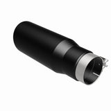 MagnaFlow Tip Stainless Black Coated Single Wall Round Single Outlet 5in Dia 3.5in Inlet 14.5in L - 35237