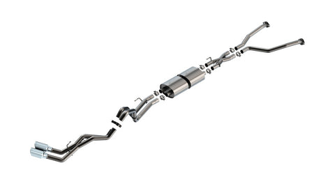 Borla 22-24 Toyota Tundra 3.4L V6 (Inc. Hyb.) Ext. Cab/STD Bed/145.7in WB ATAK Cat-Back - Chrome - 140940