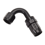 Russell Performance -8 AN Black 120 Degree Full Flow Swivel Hose End - 613415