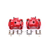 Power Stop 07-18 Nissan Sentra Front Red Calipers w/Brackets - Pair - S3306