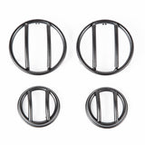 Rugged Ridge 07-18 Jeep Wrangler JK Textured Black Turn Signal & Side Marker Euro Guard Kit - 11231.25