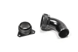 Radium Engineering FCST-X 3-Bolt Remote Mount Fill Neck - 24AN Elbow - 1.5in Barb - 20-1047