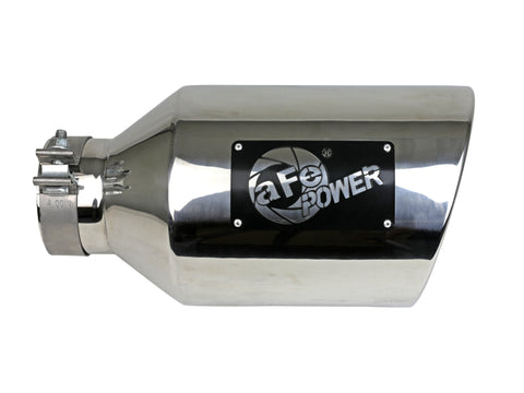 aFe Power MACH Force-Xp 304 Stainless Steel Clamp-on Exhaust Tip - Polished - 49T40801-P15