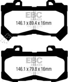 EBC 15+ Chevrolet Colorado 2.5 Yellowstuff Front Brake Pads - DP43044R