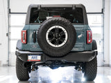 AWE Tuning 2021+ Ford Bronco 0FG Single Rear Exit Exhaust w/Diamond Black Tip & Bash Guard - 3015-23789