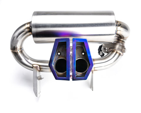 Agency Power Valvetronic Exhaust System Titanium Tips Can-Am Maverick X3 Turbo 2017-2022 - AP-BRP-X3-170-TI