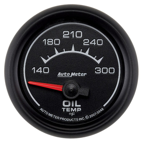 AutoMeter Gauge Oil Temp 2-1/16in. 140-300 Deg. F Electric Es - 5948