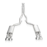 Stainless Works 2020 Ford GT500 Legend Catback X-Pipe Exhaust Factory Connect - Polished Tips - GT500CBXFCL