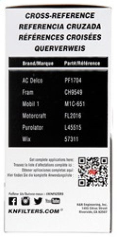 K&N Oil Filter for 03-10 Ford F250/F350/F450/F550 / 03-05 Excursion - PS-7009