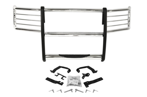 Go Rhino 15-17 Ford F-150 (Excl. ACC Models) 3000 Series StepGuard Center Grille + Brsh Grd - Chrome - 3295MC