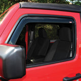 Westin 2018-2019 Jeep Wrangler JL In-Channel Wind Deflector 2pc - Smoke - 72-51467