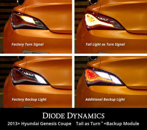Diode Dynamics 13-16 Hyundai Genesis Coupe Tail as Turn +Backup Module (USDM) Stage 2 - DD3054