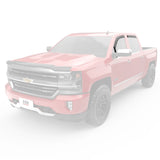 EGR 14+ Chev Silverado/GMC Sierra Crw Cab In-Channel Window Visors - Set of 4 - Matte (571775) - 571775