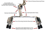 AWE Tuning Audi B8.5 S4 3.0T Touring Edition Exhaust System - Diamond Black Tips (102mm) - 3010-43012