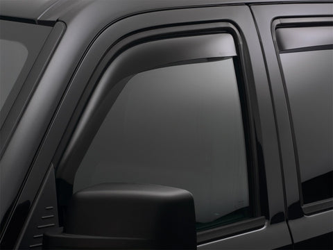 WeatherTech 2016+ Kia Optima Front Side Window Deflectors - Dark Smoke - 80830