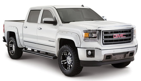 Bushwacker 14-15 GMC Sierra 1500 Fleetside Boss Pocket Style Flares 4pc 69.3/78.8/97.6in Bed - Black - 40958-02