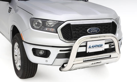 Lund 19-22 Chevrolet Silverado 1500 (Excl. 2019 LD)  Bull Bar w/Led Light Bar - Polished - 47021216
