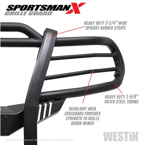 Westin 12-20 Nissan Frontier Sportsman X Grille Guard - Textured Black - 40-32075