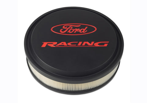 Ford Racing Black/Red Slant Edge Air Cleaner - 302-385