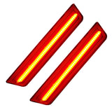 Oracle 11-14 Dodge Charger Concept Sidemarker Set (Rear Only) - Clear - No Paint - 9834-019