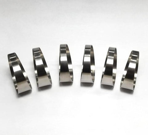 Ticon Industries 1.88in 7.5 Degree 1D/1.88in CLR Tight Radius 1mm Wall Titanium Pie Cuts - 6pk - 109-04802-0013