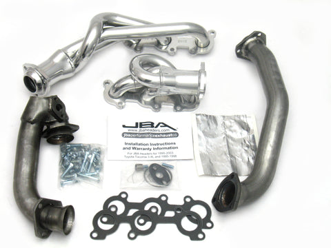 JBA 01-04 Toyota 3.4L V6 w/o EGR 1-1/2in Primary Silver Ctd Cat4Ward Header - 2032SJS