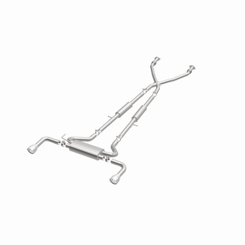 MagnaFlow 14 Infiniti Q50 V6 3.7L Cat-Back Polished Stainless Tips Dual Split Rear Exit Exhaust - 15310