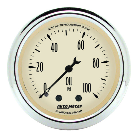 AutoMeter Gauge Kit 5 Pc. 3-1/8in. & 2-1/16in. Mech. Speedo. Wtmp & Oilp Antique Beige - 1811
