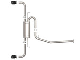 aFe POWER Takeda 19-21 Toyota RAV4 L4-2.5L 304SS CB Exhaust w/ Black Tips - 49-36053-B