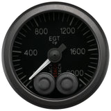 Autometer Stack 52mm 0-2000 Deg F Pro-Control Exhaust Gas Temp Gauge - Black - ST3514