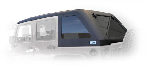 DV8 Offroad 07-18 Jeep Wrangler JK 2 Piece Fast Back Hard Top 4 Door - Black (DS Only) - HT07FB42