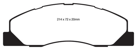 EBC 09-11 Dodge Ram 2500 Pick-up 5.7 2WD/4WD Ultimax2 Front Brake Pads - UD1399