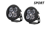 Diode Dynamics SS3 LED Pod Sport - White SAE Driving Round (Pair) - DD6136P