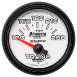 Autometer Phantom II 52.4mm Short Sweep Electronic 100-350 Def F Transmission Temperature Gauge - 7549