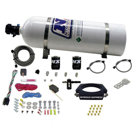 Nitrous Express LT2 C8 Nitrous Plate Kit (50-300HP) w/15lb Bottle - 20962-15