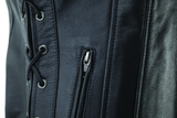 River Road Sapphire Leather Vest Black Womens - Small - 094444