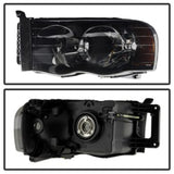 xTune Dodge Ram 1500 02-05 Amber Crystal Headlights HD-JH-DR02-AM-BSM - 9030352