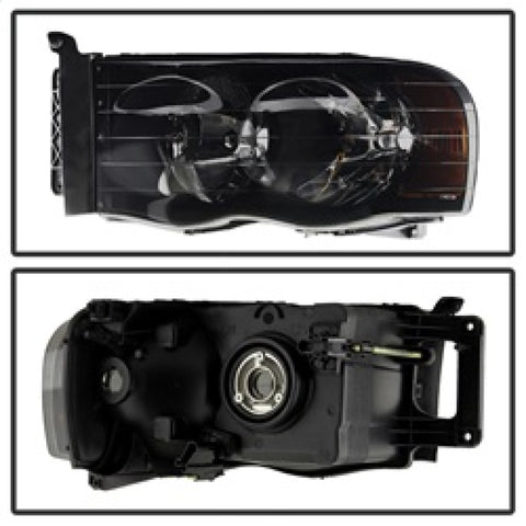 xTune Dodge Ram 1500 02-05 Amber Crystal Headlights HD-JH-DR02-AM-BSM - 9030352