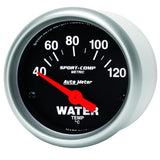 Autometer Sport-Comp 52mm 40-120 Degree Short Sweep Electronic Water Temperature Gauge - 3337-M