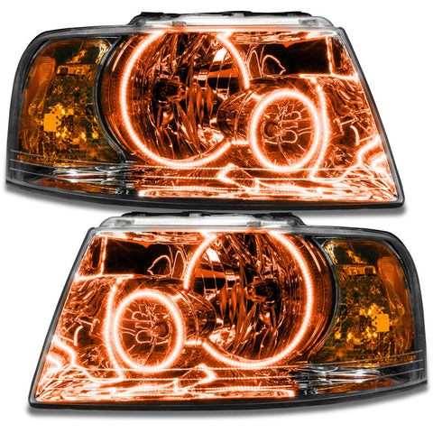 Oracle 03-06 Ford Expedition SMD HL - Chrome - ColorSHIFT w/ Simple Controller - 7153-504
