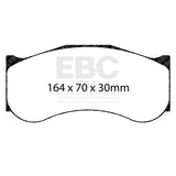 EBC Racing AP Racing CP6268 D62 SR-21 Sintered Race Front Brake Pads - DP8086.30SR21