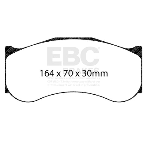 EBC Racing AP Racing CP6268 D62 SR-11 Sintered Race Front Brake Pads - DP8086.30SR11