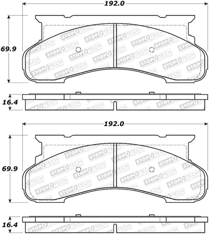 StopTech Street Brake Pads - 308.04500